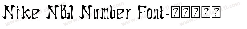 Nike NBA Number Font字体转换